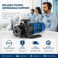 Bomba de Circulación Magnética MPH-422 de 2HP con Cabezal de PP, Alta Potencia, 380V, 400 L/min, 23 Metros, para Agua Salada, Productos Químicos y Embarcaciones