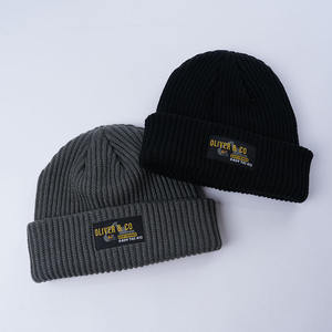 冬季可爱针织帽女户外保暖学生豆豆帽女亚克力帽子带编织标签100% 亚克力豆豆 - Product Image 6