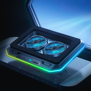 Tăng áp kép fan hâm mộ máy tính xách tay làm mát Pad sản phẩm mới nhất - Product Image 5