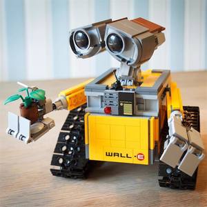 Blocs de construction en plastique compatibles transfrontaliers pour <span class=keywords><strong>robot</strong></span> WALL-E <span class=keywords><strong>WALI</strong></span>, jouets de puzzle à assembler, modèle de jouets, cadeau pour enfants, boîte colorée - Product Image 1