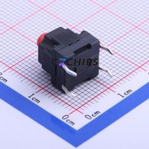 K2-1844DP-S4SW-02 Tactile Switch Through hole Component (THT) Switch Single Pole Single Throw Round Button 2.5N Through Hole - Product Image 1