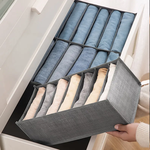 Foldable Non-Woven Fabric Organizer <strong>Box</strong> <strong>Wardrobe</strong> Jeans Storage <strong>Box</strong> for Clothes Shirt - Product Image 3