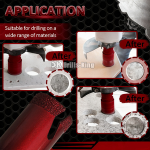 Juego de Herramientas de Perforación de Vidrio y Cerámica de Porcelana, Juego de Brocas de Diamante para Azulejos de 5-130 mm - Product Image 4