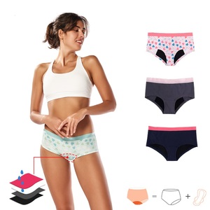 Mutandine Mestruali in Cotone Lavorato a Maglia per Ragazze Adolescenti, Biancheria Intima Anti-Perdita per il Ciclo, Comoda Culotte per Adolescenti - Product Image 1