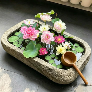 Vaso Rotondo 80Cm, Grandi Fioriere da Esterno, Vasi per Fiori di Grandi Dimensioni, Fioriere in Fibra di Pietra - Product Image 6