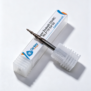 Fresa cónica de doble filo para roscado, recubierta de carburo de tungsteno GinleyHRC55, broca de router CNC <span class=keywords><strong>JACA</strong></span>-MDF de alta dureza - Product Image 4