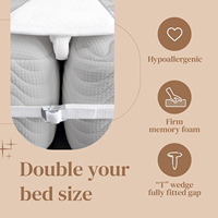 Connecteur de lit pour matelas Connecteur de matelas jumeau réglable et durable Pont de lit Connecteur de lit jumeau de 33 pieds de long