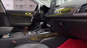 Kit de Actualización de Iluminación Ambiental Versión Europea S6 RS6 C7 para <span class=keywords><strong>Audi</strong></span> <span class=keywords><strong>A6</strong></span> C7 2012-2018, Accesorios de Luz Ambiental Interior LED - Product Image 4