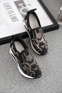 Bottes de sport décontractées respirantes pour femmes, style coréen, printemps, pieds nus, tige en cuir plat - Product Image 5