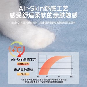 实心毛绒猫床洞穴暖冬加厚宠物沙发通用半封闭四季安全窝广场猫笼屋 - Product Image 5
