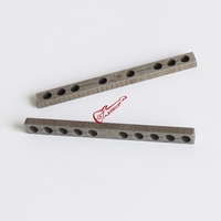Donlis 50/52mm 6 Senar Gitar Elektrik Baja Pickup Spacer Raw Wire Cut Metal Keeper untuk Humbucker LP P90 Parts PS03