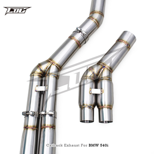 Custom Valvetronic Exhaust Muffler for BMW 540i 540 G30 G38 530i 3.0T B58 Stainless Steel Exhaust Catback <b>With</b> Remote Control - Product Image 5
