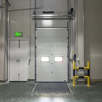 Puertas seccionales automáticas industriales de almacén de buena calidad, puerta de garaje seccional Vally