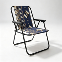 Chaises pliantes de camping en métal personnalisées, légères et portables pour les pique-niques au parc et les aventures en plein air, Sillas De Playa