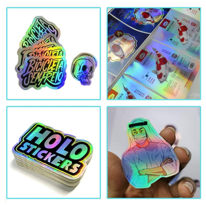 Vizlent <b>Printable</b> Holographic Adhesive Paper Waterproof Vinyl Adhesive <b>Sticker</b> Labels Jumbo Roll for inkjet printer - Product Image 5