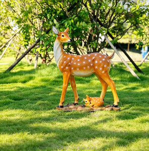 A071 Scultura Moderna di Cervo a Grandezza Naturale, Statua Animale in Resina per Fornitori di Servizi Ingegneristici - Product Image 6