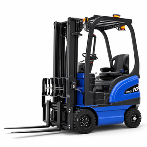 รถยกไฟฟ้า 1200 กก. 2000 กก. พร้อมแบตเตอรี่ลิเธียมและเสาสูงสำหรับขาย - Product Image 1