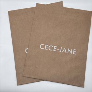 Bolsas de Correo de Papel Kraft Marrón Reciclables Biodegradables con Logotipo Personalizado, Bolsas de Envío Ecológicas Impermeables con 2 Correas - Product Image 6