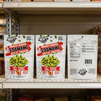 Sachet Doypack personnalisé anti-graisse et barrière anti-humidité avec trou de suspension pour l'emballage de snacks, edamame grillé, protéines et noix