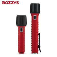 Lampe torche LED anti-explosion haute puissance 3W BOZZYS, rechargeable et étanche avec clip robuste, torche anti-explosion