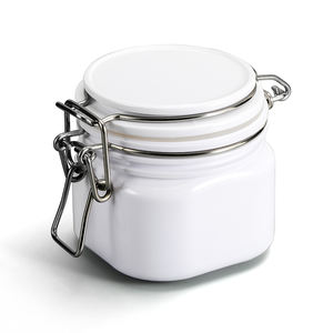 Vente en gros de contenants cosmétiques vides pot <span class=keywords><strong>Kilner</strong></span> 200g 250g 275g de pots de <span class=keywords><strong>beurre</strong></span> corporel de karité en plastique avec couvercles scellés - Product Image 6