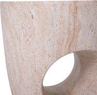 Table en oxyde de magnésium durable, aspect marbre, style moderne minimaliste, pour intérieur, extérieur, patio, jardin, salon