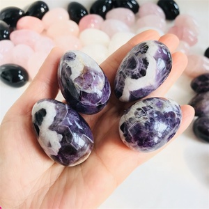 Huevo de cristal de amatista de ensueño natural al por mayor para masaje curativo Yoni - Product Image 2