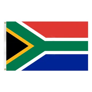 Custom 3x5ft Hoge Kwaliteit Vlag Logo Zuid-Afrikaanse Vlag Afdrukken Vlag Met Individuele Verpakking
