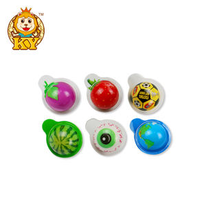 Toptan özel hayvan inek şekli şişe 3D mini yumuşak göz küresi şekil meyveli lezzet sakızlı şeker - Product Image 3