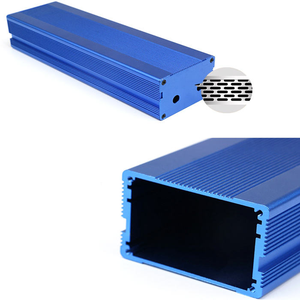 Carcasa de Disipación de Calor OEM Mecanizada con Acabado Anodizado Azul - Product Image 1