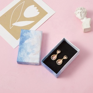 Scatola di cartone rettangolare su misura bianco carta Kraft gioielli regalo cassetto scatola di immagazzinaggio con inserto <span class=keywords><strong>e</strong></span> borsa - Product Image 6
