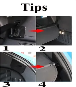Moulures intérieures pour Mach E 2021 2022 2023, protection de coffre rétractable pour voiture, pare-soleil arrière - Product Image 6