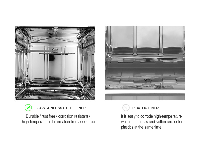 Commercial Dishwasher Large built-in Freestanding Intelligent Dish-washing Machine Drawer Automatic Disinfection Dishwasher