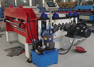 Nouveau type 2mm tôle d'acier de nivellement coupe et refente rouleau formant la machine - Product Image 6