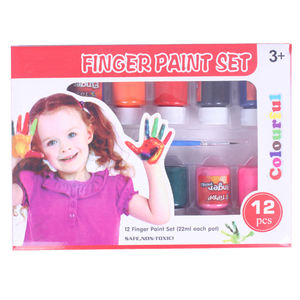 Set di Colori Acrilici Non Tossici e Sicuri per Bambini, Vendita all'Ingrosso, 12 Colori per Disegno, Cancelleria per Bambini, 22ml, Colori Lavabili per Dipingere con le Dita - Product Image 3