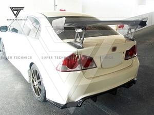 ดิฟฟิวเซอร์หลังคาร์บอนไฟเบอร์แบบกำหนดเองสำหรับ Honda Civic Fd2 Type-R ปี 2006-2010  แปลงเป็นสไตล์ <span class=keywords><strong>JS</strong></span> <span class=keywords><strong>Racing</strong></span> - Product Image 2