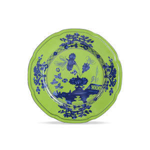 Assiette de table en céramique de la collection Designer Floral Vintage European Green Palace, vaisselle de mariage - Product Image 4
