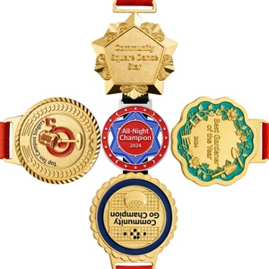 Medallas Personalizadas de Esmalte Suave en Oro, Plata y Bronce; Medallas Deportivas Metálicas con Acabado OEM/ODM; Fabricante Ofrece Diseño Gratuito - Product Image 2