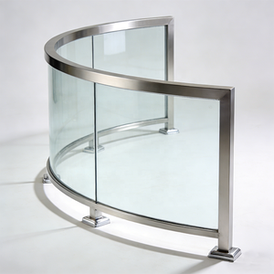 Design di Balaustre, Ringhiere <span class=keywords><strong>in</strong></span> <span class=keywords><strong>Vetro</strong></span> per Veranda, Corrimano per Terrazza Esterna, Ringhiere per Scale, Design per Hotel e Edifici Commerciali - Product Image 1