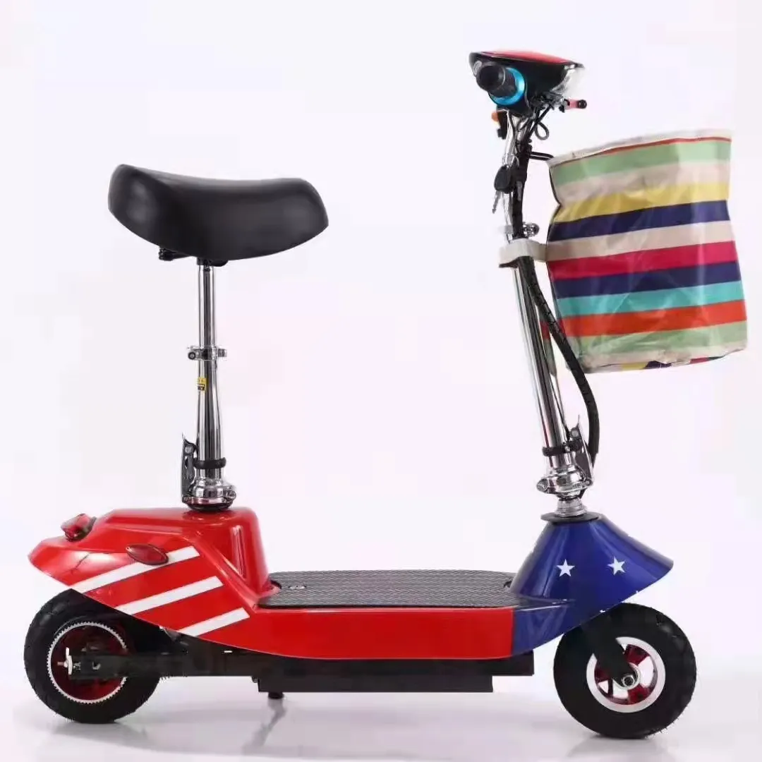 Scooter elétrico para adultos, dobrável, bicicleta elétrica portátil, pequeno, urbano, lazer, scooter