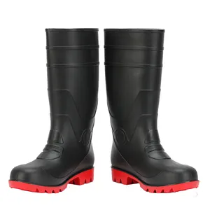 Botas de metatarso para mineração, botas de borracha com forro de chuva para concreto, alemanha, para atingir o comércio da china