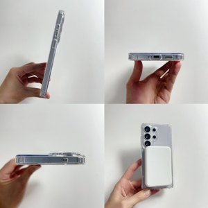 Fundas para Teléfono Móvil con Carga Inalámbrica Magnética Transparente Acrílica Simple y Moderna para Samsung S26 ULTRA S26 Edge - Product Image 3