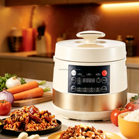 Cuisinière à pression électrique multifonctionnelle de taille familiale 5L 6L, système de verrouillage de sécurité, cuisinière à pression domestique