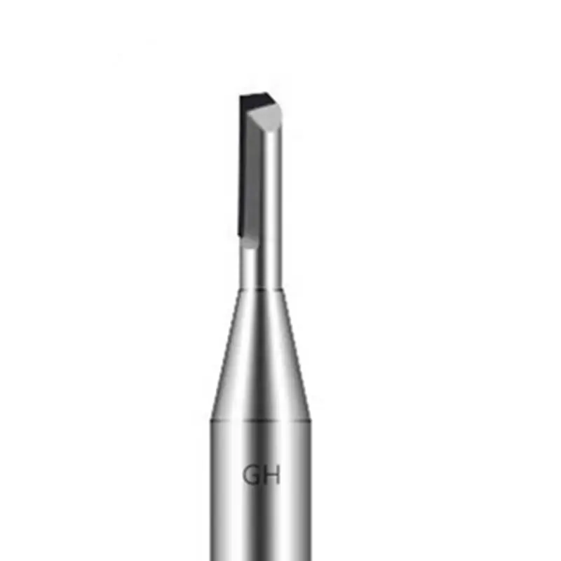 CNC Diamond 2 flautas-brocas para fresadora, herramientas de pulido PCD para carburo de silicio Acrílico