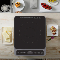 Cuisinière à Induction en céramique intelligente Portable 3500W poêle à chauffage électrique solaire pour marmite de cuisine extérieure avec panneau solaire