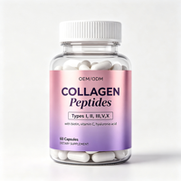 Complément alimentaire bien-être pour adultes certifié Halal, marque privée OEM/ODM, biotine, collagène, kératine, 60 capsules