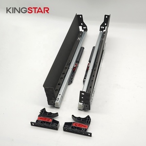 Système de tiroirs à fermeture douce de 1,5 mm, boîte à tiroirs fine, panneau latéral anti-empreintes digitales et anti-graisse pour armoire de cuisine - Product Image 5