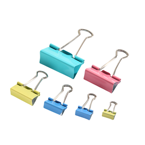Pinces <span class=keywords><strong>à</strong></span> <span class=keywords><strong>papier</strong></span> robustes en métal <span class=keywords><strong>pince</strong></span> rabattable de tailles assorties en noir pour classeurs scolaires utilisation de bureau <span class=keywords><strong>pince</strong></span> <span class=keywords><strong>à</strong></span> reliure en vrac - Product Image 1