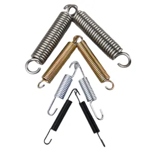 Direct From Manufacturer Small Stainless Steel Coiled Spring Strong Tensile Spring Hook Complete Stainless Steel Hook Spring