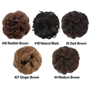 Kbeth100 % <span class=keywords><strong>moño</strong></span> de <span class=keywords><strong>cabello</strong></span> humano, <span class=keywords><strong>moño</strong></span> desordenado Scrunchies Cola de Caballo <span class=keywords><strong>moño</strong></span> de extensiones de <span class=keywords><strong>cabello</strong></span> rizado pieza de <span class=keywords><strong>cabello</strong></span> para mujeres/niños Tousled Updo - Product Image 2